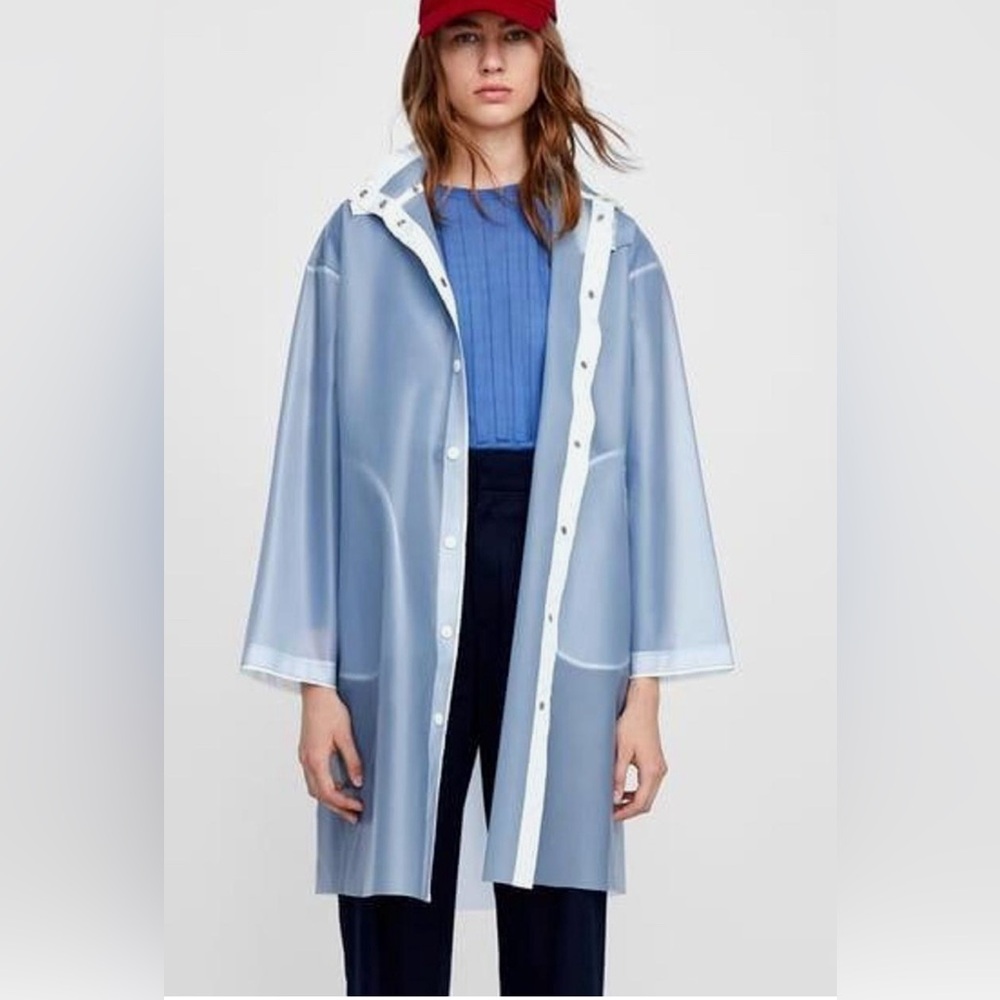 Zara translucent raincoat